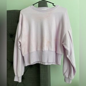 Vestibule purple crop sweater.